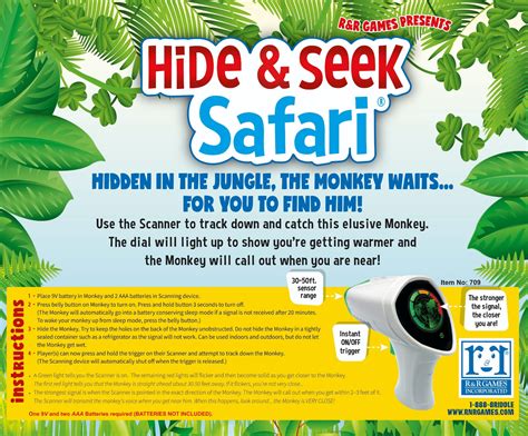 hide and seek spiel safari